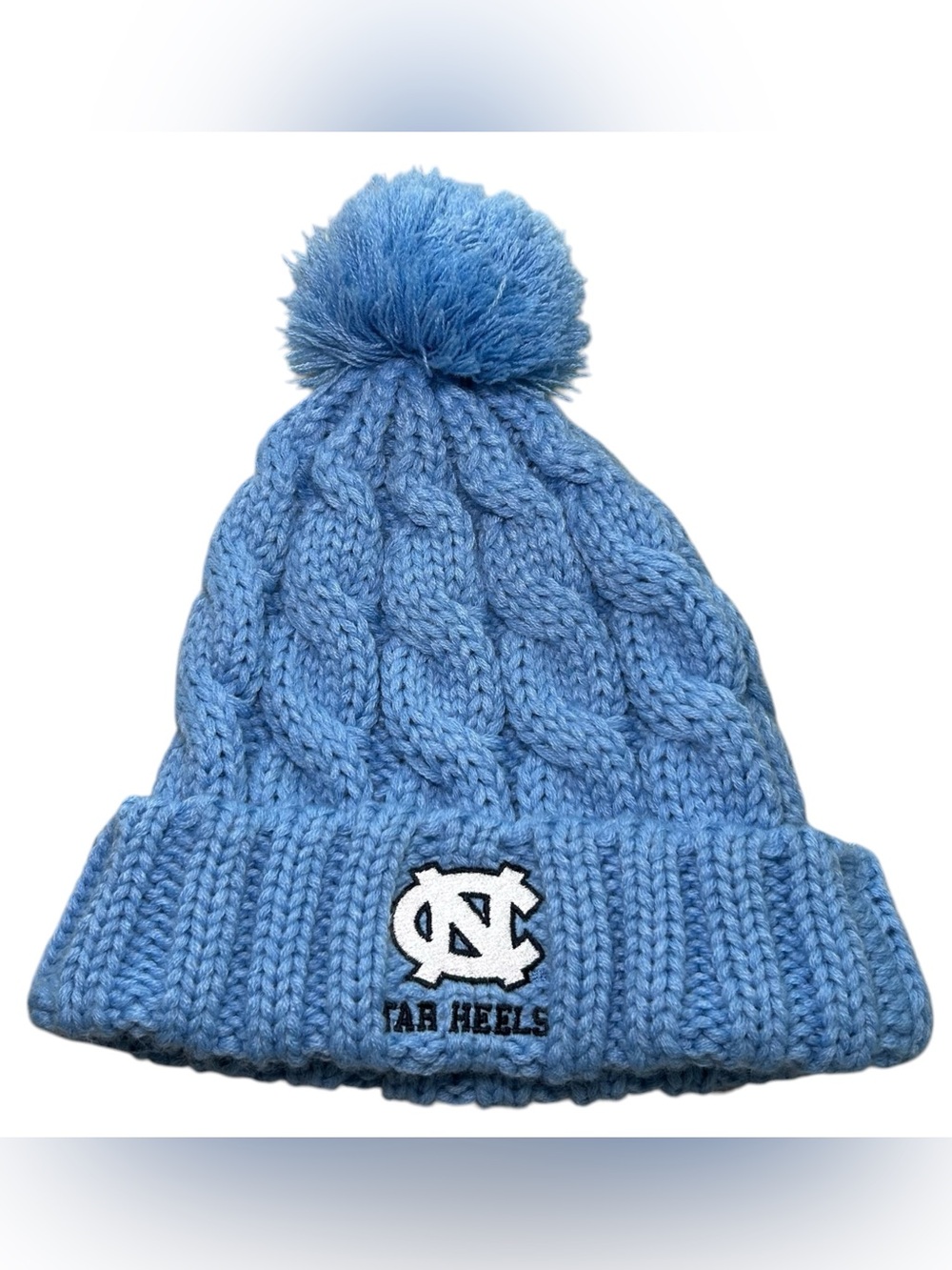 UNC North Carolina Tar Heels Captivating Headwear Cuffed Knit Pom Beanie Blue OS